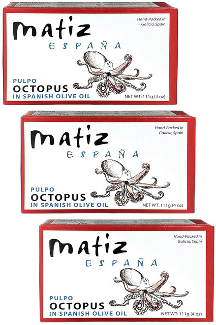 Matiz Gallego, Pulpo Octopus (Pack of 3), 4 oz (each)
