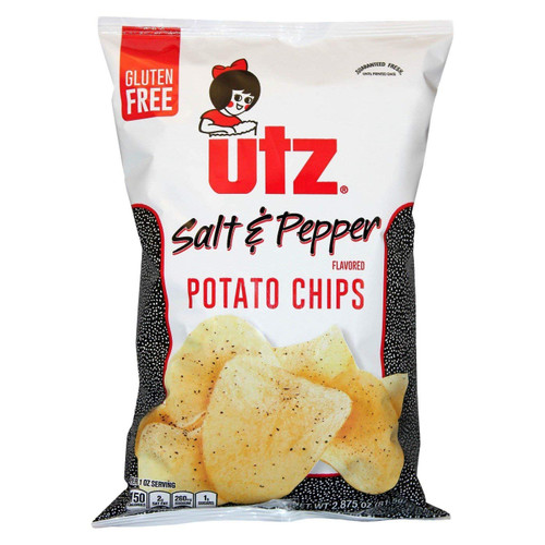 UTZ Salt & Pepper Flavored Potato Chips 2.875 oz Bags - Pack of 14 UTZ Salt & Pepper Flavored Potato Chips 2.875 oz Bags - Pack of 14