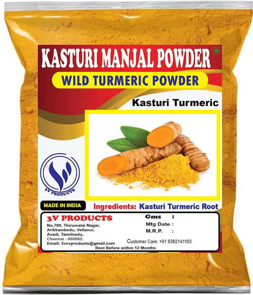 OTAA Kasturi Turmeric Powder 100g | Wild Turmeric Powder | Kasturi Manjal Powder | Haldi Powder for Skin & Face.