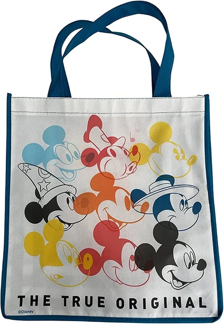 Disney's Vintage Mickey Mouse Steamboat Willie, Fantasia, and More Large Reusable Tote Bag