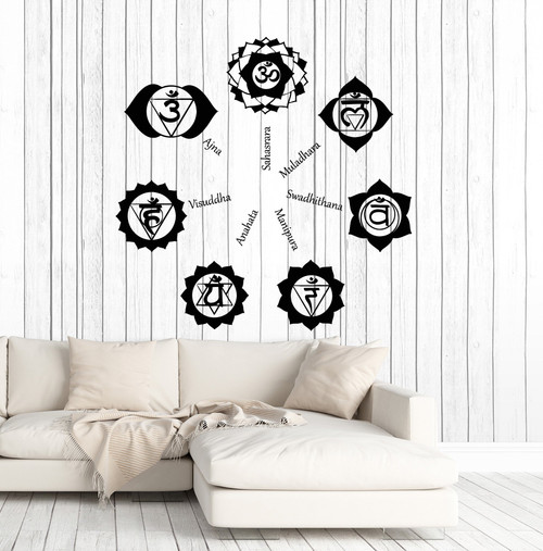 Vinyl Wall Decal Chakras Hinduism Buddhism Yoga Studio Stickers Murals Large Decor (ig4917) Grey Vinyl Wall Decal Chakras Hinduism Buddhism Yoga Studio Stickers Murals Large Decor (ig4917) Grey