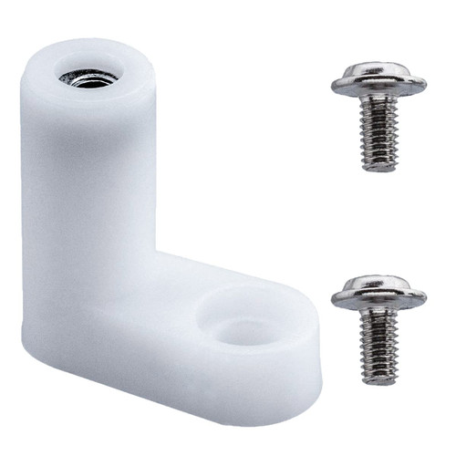 80 PCS L Shape Insulated PCB Board Mounting Feet PCB Spacer Plastic L Type PCB Feet with Screws, Fit for Arcade Game, Windows Console Motherboard Fixed