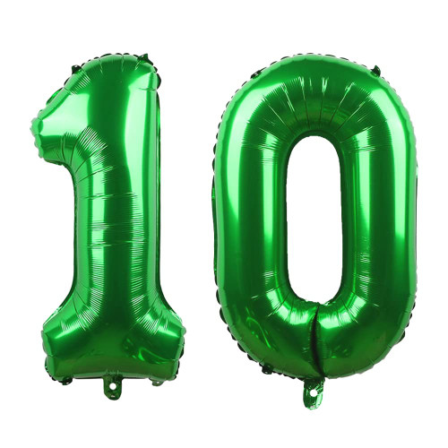 Yijunmca Green 10 Number Balloons Giant Jumbo Number 10 32" Helium Balloon Hanging Balloon Foil Mylar Balloons for Boys Girls 10th Birthday Party Supplies 10 Anniversary Events Decorations, 10 Green Yijunmca Green 10 Number Balloons Giant Jumbo Number 10 32" Helium Balloon Hanging Balloon Foil Mylar Balloons for Boys Girls 10th Birthday Party Supplies 10 Anniversary Events Decorations, 10 Green