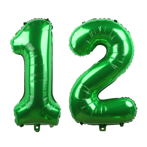 Yijunmca Green 12 Number Balloons Giant Jumbo Number 12 32" Helium Balloon Hanging Balloon Foil Mylar Balloons for Boys Girls 12th Birthday Party Supplies 12 Anniversary Events Decorations, 12 Green Yijunmca Green 12 Number Balloons Giant Jumbo Number 12 32" Helium Balloon Hanging Balloon Foil Mylar Balloons for Boys Girls 12th Birthday Party Supplies 12 Anniversary Events Decorations, 12 Green