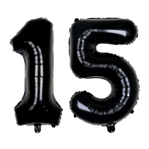 Yijunmca Black 15 Number Balloons Giant Jumbo Number 15 32" Helium Balloon Hanging Balloon Foil Mylar Balloons for Boys Girls 15th Birthday Party Supplies 15 Anniversary Events Decorations, 15 Black Yijunmca Black 15 Number Balloons Giant Jumbo Number 15 32" Helium Balloon Hanging Balloon Foil Mylar Balloons for Boys Girls 15th Birthday Party Supplies 15 Anniversary Events Decorations, 15 Black