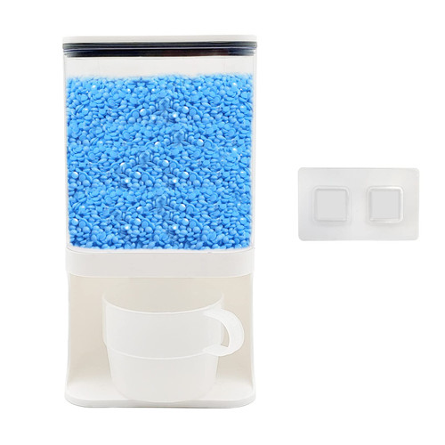 Detergent Dispenser for Laundry Room,Wall-Mounted Laundry Detergent Dispenser with Spigot Cup Holder,Suitable for Soap Beads Rice Scent Boosters Dry Food Dog Food Dispenser Storage Containers(1L)
