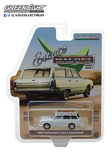 Greenlight 1: 64 Estate Wagons Series 1-1968 Volkswagen Type 3 Squareback White