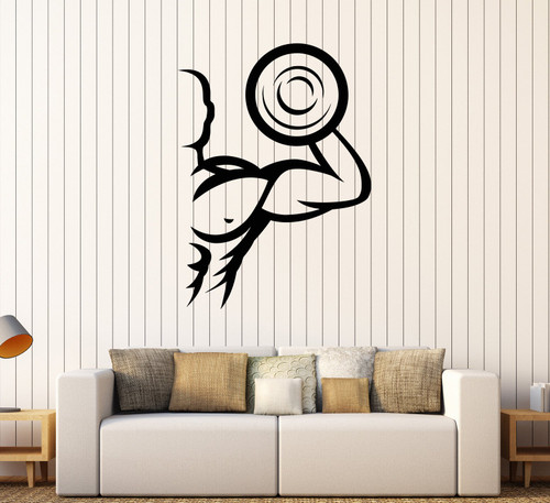 DesignToRefine Vinyl Wall Stickers Gym Sports Art Bodybuilding Fitness Decal Mural (229ig) Grey DesignToRefine Vinyl Wall Stickers Gym Sports Art Bodybuilding Fitness Decal Mural (229ig) Grey