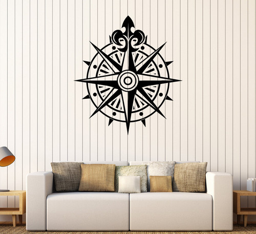 DesignToRefine Vinyl Wall Decal Compass Wind Rose Ocean Nautical Marine Stickers (251ig) Grey DesignToRefine Vinyl Wall Decal Compass Wind Rose Ocean Nautical Marine Stickers (251ig) Grey