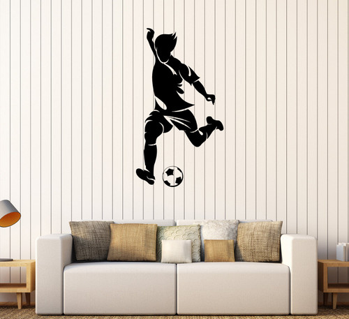 DesignToRefine Vinyl Wall Decal Soccer Player Ball Sports Boy Teen Room Stickers (301ig) Grey DesignToRefine Vinyl Wall Decal Soccer Player Ball Sports Boy Teen Room Stickers (301ig) Grey