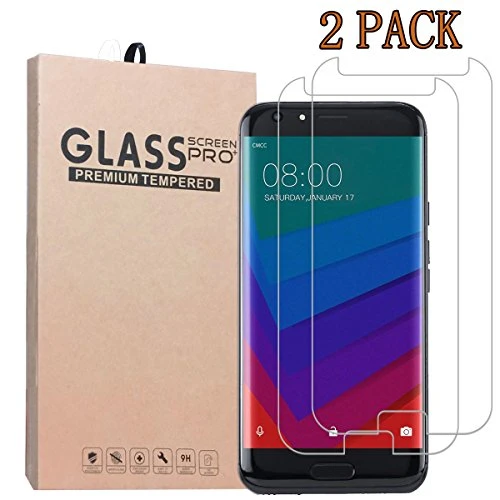[2-Pack] DOOGEE BL5000 Screen Protector, Premium Quality Tempered Glass Protective Film 0.33mm Anti-Bubble Shield 9H Hardness Clear Scratch Resist Bubble-Free Anti-Fingerprint for Doogee BL5000