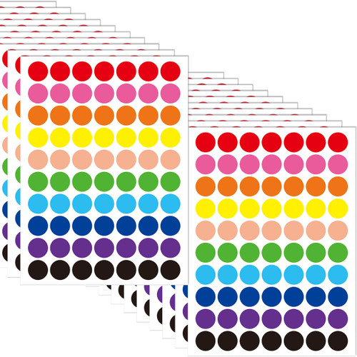 3010 PCS Dot Stickers,3/4" Colored Circle Stickers,10 Color Style Sticky Dots,Garage Sale Price Stickers,Round Color Coding Dot Labels Circle Labels for Office Toddlers Student Classroom Papers Etc 3010 PCS Dot Stickers,3/4" Colored Circle Stickers,10 Color Style Sticky Dots,Garage Sale Price Stickers,Round Color Coding Dot Labels Circle Labels for Office Toddlers Student Classroom Papers Etc
