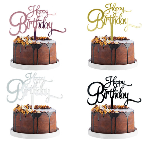db11 4-Pack happy Birthday Cake Topper-Acrylic Happy Birthday Cake Toppers-Double-Sided Glitter of Birthday Cake Topper for Children or Adults db11 4-Pack happy Birthday Cake Topper-Acrylic Happy Birthday Cake Toppers-Double-Sided Glitter of Birthday Cake Topper for Children or Adults