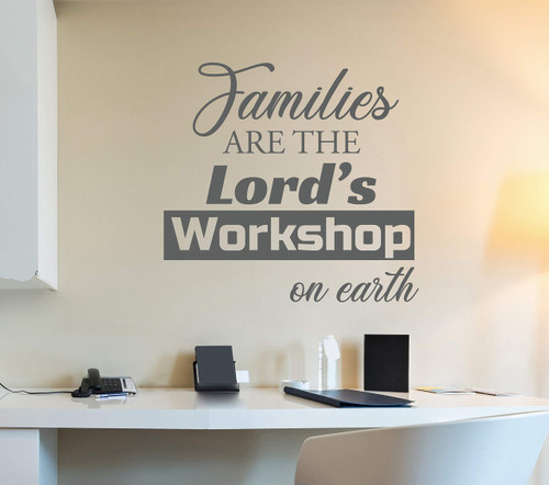 Vinyl Wall Decal Family God Religion Inspiring Quote Words Stickers Mural 22.5 in x 21 in Grey gz316 Vinyl Wall Decal Family God Religion Inspiring Quote Words Stickers Mural 22.5 in x 21 in Grey gz316