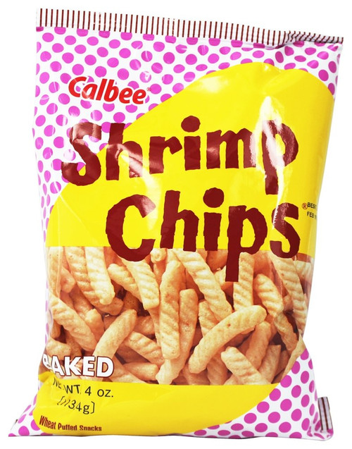 Calbee - Baked Chips Shrimp Flavored Original - 4 oz (pack of 3)