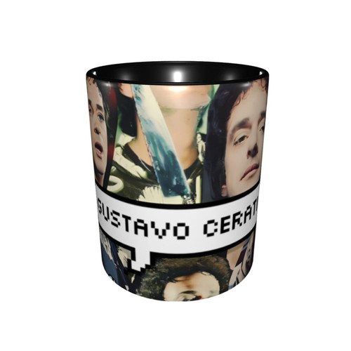 PLIGG Gustavo Cerati Collage Funny Coffee Mug Novelty Travel Mug Holiday Gift For Mens And Womens