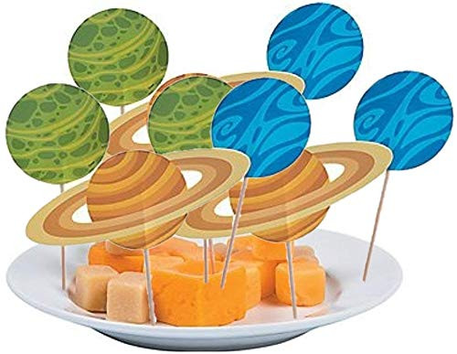 Fun Express Space Party Cupcake Picks - 50 pcs