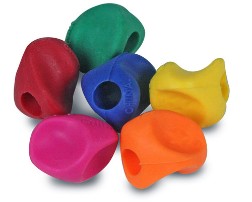 The Pencil Grip Mini Pencil Grips, Ergonomic Writing Aid for Righties and Lefties, Colorful Pencil Grippers, Assorted Bright Colors, 100 Pack - TPG-175100