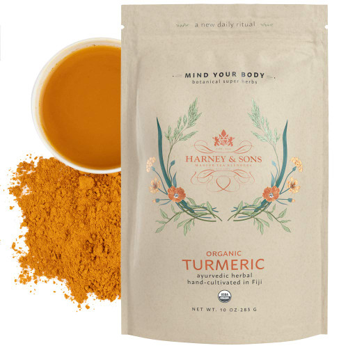 Harney & Sons Organic Turmeric | Wellness Blend of 100% Organic Turmeric Powder, 10oz Bag