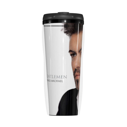 ZZZZS George Music Michael Singer Ladies & Gentlemen Tumbler Coffee Tea Cup Double Layer Cups for Travel Home Car Office 12 OZ