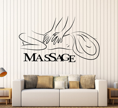 Vinyl Wall Decal Massage Room Spa Beauty Woman Salon Stickers Large Decor (ig4018) Grey Vinyl Wall Decal Massage Room Spa Beauty Woman Salon Stickers Large Decor (ig4018) Grey