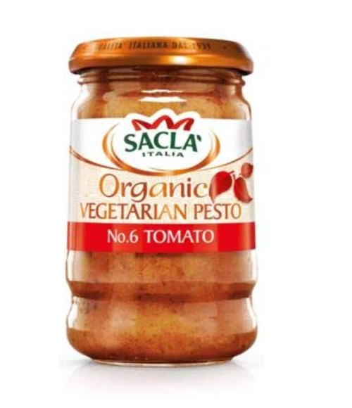 #RT Sacla Organic Vegetarian Tomato Pesto 190g -The fresh, organic tomatoes we pound into this Pesto are rich in lycopene and antioxidants and are nothing short of perfect.