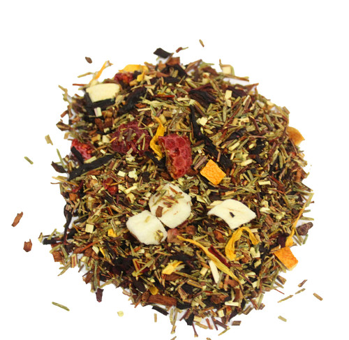 Nelson's Tea - Peach Raspberry Punch - Rooibos Loose Leaf Tea - Green rooibos, honey bush, hibiscus flower, orange peel, pomegranate, peaches, and raspberries (Sample) Nelson's Tea - Peach Raspberry Punch - Rooibos Loose Leaf Tea - Green rooibos, honey bush, hibiscus flower, orange peel, pomegranate, peaches, and raspberries (Sample)