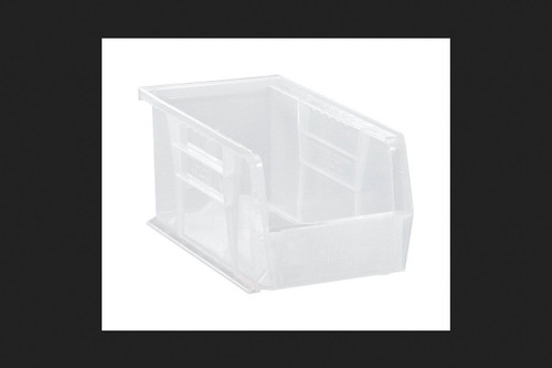 Quantum Storage 10-7/8 in. L x 5-1/2 in. W x 5 in. H Storage Bin Plastic 1 compartment Clear