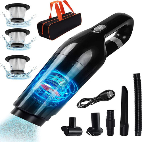 Vacuum Cleaner Handheld Cordless Vacuum Cleaner USB Rechargeable Mini Portable Wet&Dry 10000Pa Power Suction Vacuum for Upholstery/PetsHair/Home/Car