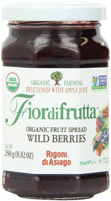 Rigoni di Asiago Fior Di Frutta, Fruit Spread Wild Berry Organic, 8.82 Ounce