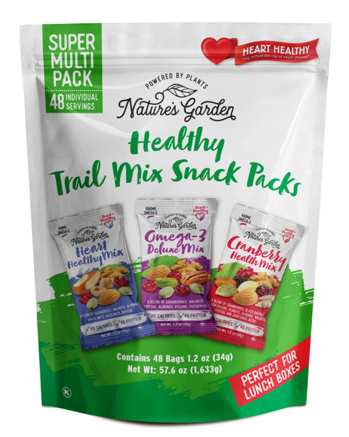 Nature's Garden Healthy Trail Mix Snack Pack - | Premium Nuts and Seeds | Delicious Healthy Trail Mix Snack - Perfect Easy to Bake Breakfast Pancakes - Food Allergy Free, Multi-Pack - ?28.8 oz (Pack of 2)