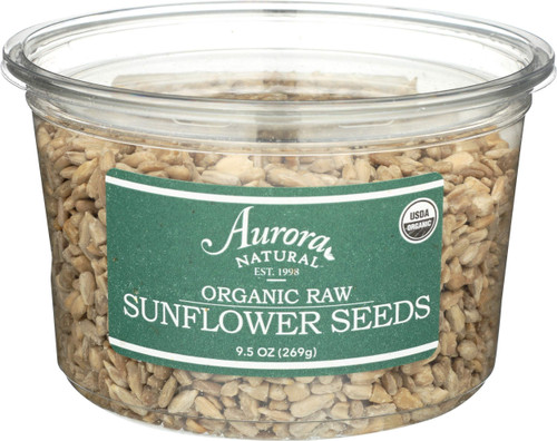 Aurora Products Organic Sunflower Seeds, Raw, 9.5 oz