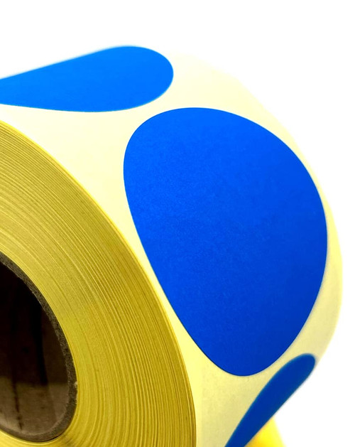 500 1 inch Color Coding Labels 500 Blue Color Round Labels in a roll Blue Color Coding Stickers