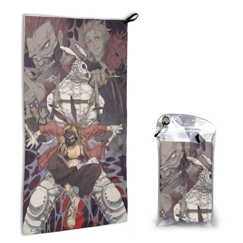 UKEWEI Anime Dorohedoro Superfine Fiber Towel Multifunctional Quick Dry Bath Towels Quick Dry Towel 16x31.5in