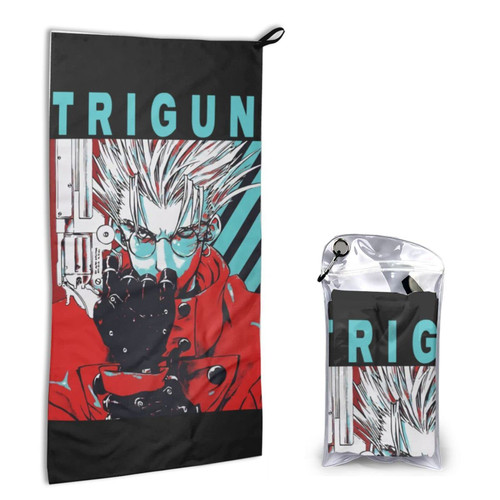 UKEWEI Anime Trigun Superfine Fiber Towel Multifunctional Quick Dry Bath Towels Quick Dry Towel 16x31.5in