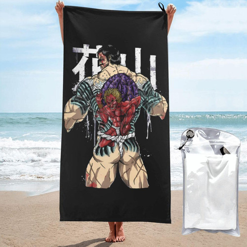 UKEWEI Baki The Grappler Quick Dry Towel Cartoon Anime Beach Towel Microfiber Absorbent Soft Bathroom Absorbent Towels 27.5"X55" UKEWEI Baki The Grappler Quick Dry Towel Cartoon Anime Beach Towel Microfiber Absorbent Soft Bathroom Absorbent Towels 27.5"X55"