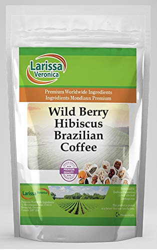 Wild Berry Hibiscus Brazilian Coffee (Gourmet, Naturally Flavored, Whole Coffee Beans) (4 oz, ZIN: 564731)