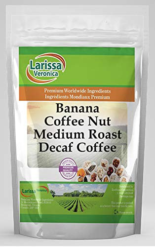 Banana Coffee Nut Medium Roast Decaf Coffee (Gourmet, Naturally Flavored, Whole Coffee Beans) (8 oz, ZIN: 565797)