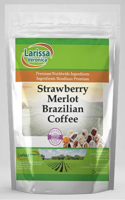 Strawberry Merlot Brazilian Coffee (Gourmet, Naturally Flavored, Whole Coffee Beans) (4 oz, ZIN: 566863)