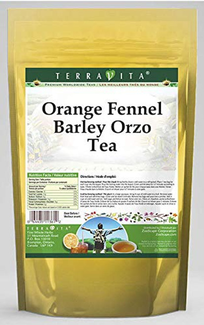Orange Fennel Barley Orzo Tea (25 tea bags, ZIN: 567550) Orange Fennel Barley Orzo Tea (25 tea bags, ZIN: 567550)