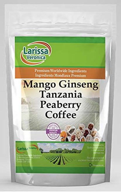 Mango Ginseng Tanzania Peaberry Coffee (Gourmet, Naturally Flavored, Whole Coffee Beans) (4 oz, ZIN: 567848) Mango Ginseng Tanzania Peaberry Coffee (Gourmet, Naturally Flavored, Whole Coffee Beans) (4 oz, ZIN: 567848)