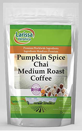 Pumpkin Spice Chai Medium Roast Coffee (Gourmet, Naturally Flavored, Whole Coffee Beans) (8 oz, ZIN: 570110)