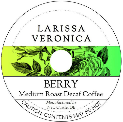 Berry Medium Roast Decaf Coffee (Single Serve K-Cup Pods) (Gourmet, Naturally Flavored, Whole Coffee Beans) (12 pods, ZIN: 571337)