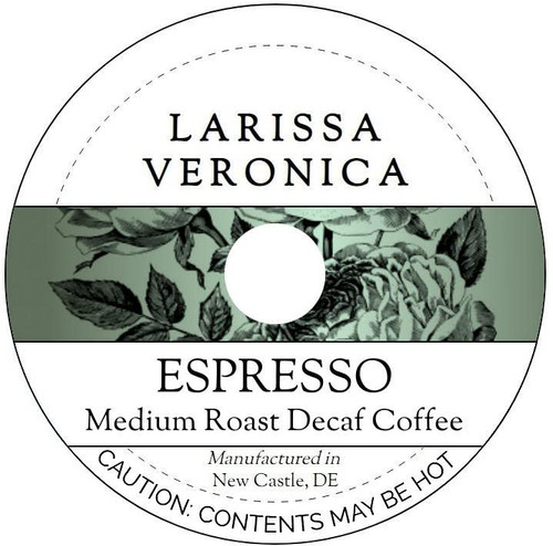 Espresso Medium Roast Decaf Coffee (Single Serve K-Cup Pods) (Gourmet, Naturally Flavored, Whole Coffee Beans) (12 pods, ZIN: 572665)