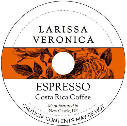 Espresso Costa Rica Coffee (Single Serve K-Cup Pods) (Gourmet, Naturally Flavored, Whole Coffee Beans) (12 pods, ZIN: 572671)