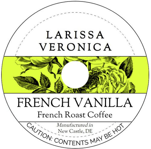 French Vanilla French Roast Coffee (Single Serve K-Cup Pods) (Gourmet, Naturally Flavored, Whole Coffee Beans) (12 pods, ZIN: 572743)