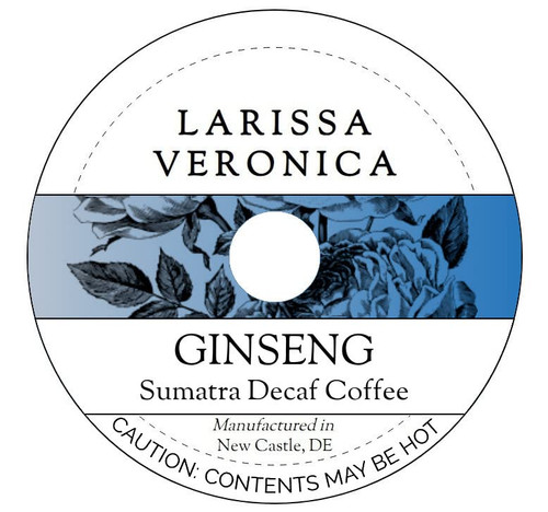 Ginseng Sumatra Decaf Coffee (Single Serve K-Cup Pods) (Gourmet, Naturally Flavored, Whole Coffee Beans) (12 pods, ZIN: 572862)