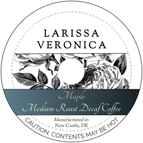 Maple Medium Roast Decaf Coffee (Single Serve K-Cup Pods) (Gourmet, Naturally Flavored, Whole Coffee Beans) (12 pods, ZIN: 573545)
