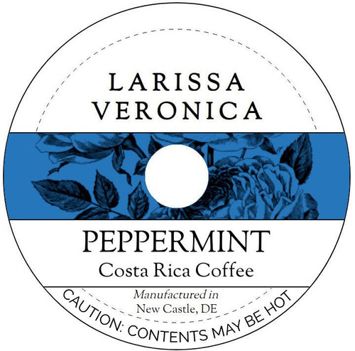 Peppermint Costa Rica Coffee (Single Serve K-Cup Pods) (Gourmet, Naturally Flavored, Whole Coffee Beans) (12 pods, ZIN: 574047)
