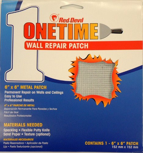 Red Devil 1216 6-Inch Onetime Wall Repair Patch